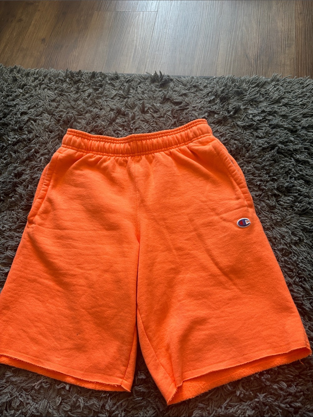 Champion Bright Orange Casual Athletic Shorts